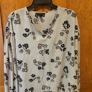 Banana Republic Gray Blouse with Long Sleeves